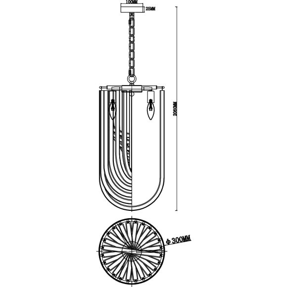 Подвесной светильник с 3 лампами Freya FR5182PL-03FG ONDA под лампы 3xE14 60W Подвесной светильник с 3 лампами Freya FR5182PL-03FG ONDA под лампы 3xE14 60W