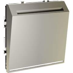 Выключатель встраиваемый VOLTUM S70 карточный 16А, (шелк)