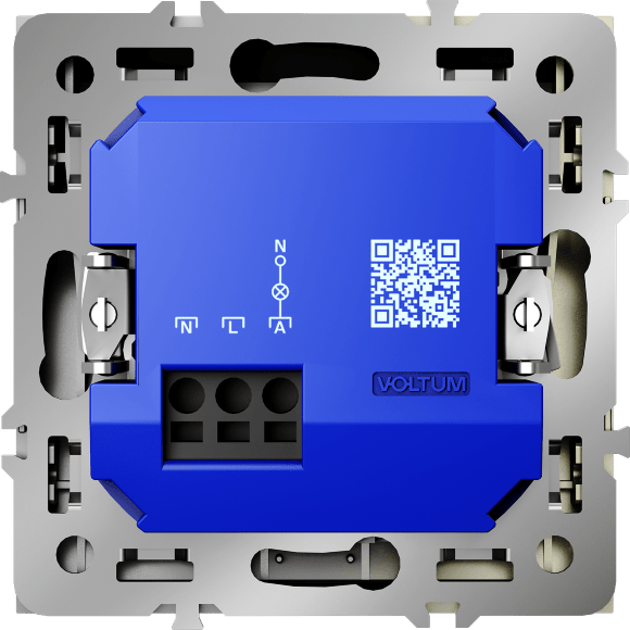 Выключатель встраиваемый VOLTUM S70 карточный 16А, (шелк)