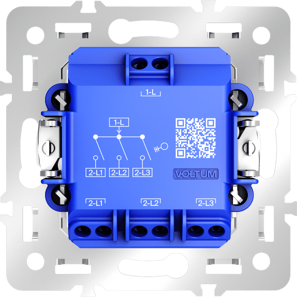 Механизм выключателя трехклавишного 10А, S70