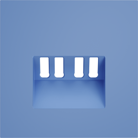 Накладка для розетки акустической 4-местной , S70 (деним)