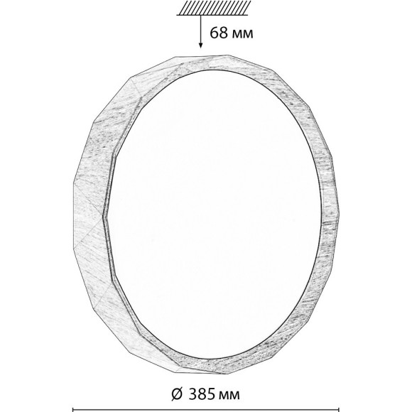 Светильник LED 48Вт 3000-6000K D385 IP43 пульт ДУ Sonex ZIF WOOD 7637/D Светильник LED 48Вт 3000-6000K D385 IP43 пульт ДУ Sonex ZIF WOOD 7637/D