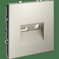 Розетка телевизионная встраиваемая VOLTUM S70 TV+RJ45 кат. 6, (кашемир)