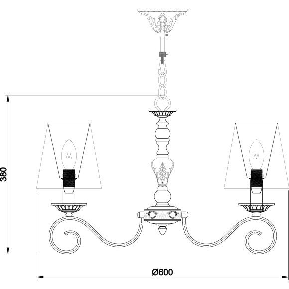 Люстра подвесная Maytoni ARM023-06-S Bouquet под лампы 6xE14 40W