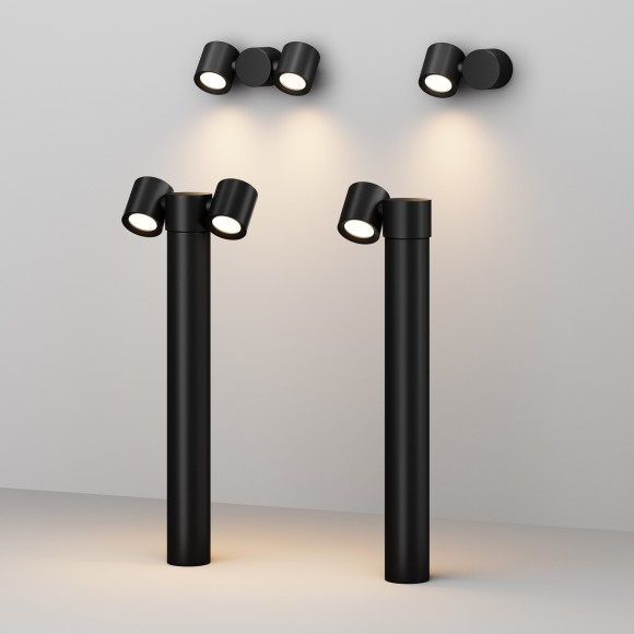 Уличный настенный светильник Maytoni O010WL-01B Wall Street IP54 под лампу 1xGU10 50W