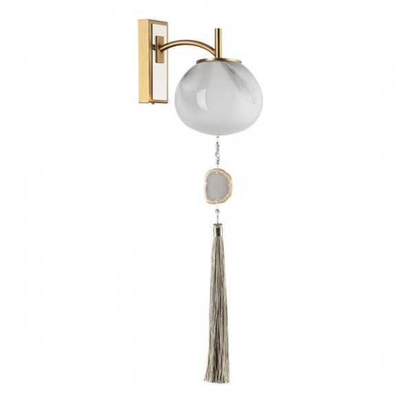 5432/1W MODERN ODL_EX25 115 золотой(под латунь)/стекло/кисточка/агат Бра E14 1*40W FIOLENT 5432/1W MODERN ODL_EX25 115 золотой(под латунь)/стекло/кисточка/агат Бра E14 1*40W FIOLENT