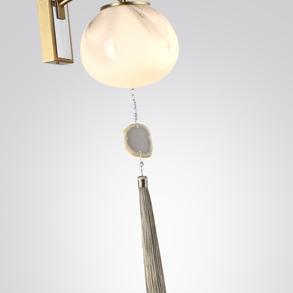 5432/1W MODERN ODL_EX25 115 золотой(под латунь)/стекло/кисточка/агат Бра E14 1*40W FIOLENT 5432/1W MODERN ODL_EX25 115 золотой(под латунь)/стекло/кисточка/агат Бра E14 1*40W FIOLENT