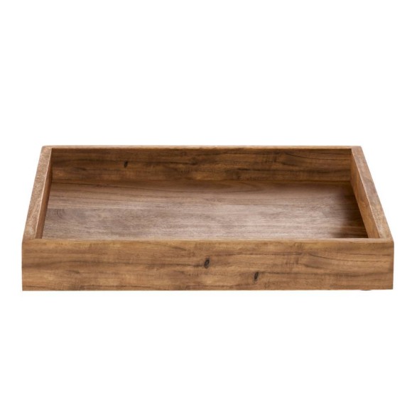 427167 COCHRANE Декоративный поднос дерево натуральный коричневый L300 B300 H40