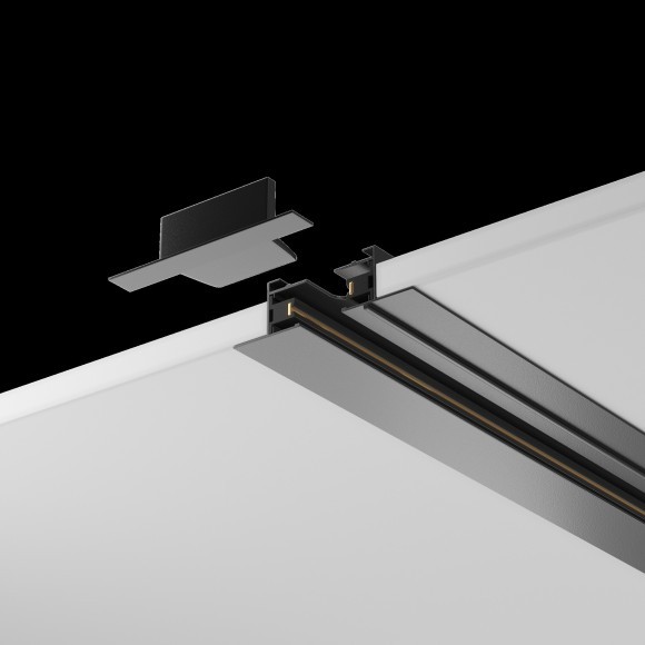 1м черный встраиваемый в ГКЛ однофазный шинопровод Maytoni TRX004-111B 1м черный встраиваемый в ГКЛ однофазный шинопровод Maytoni TRX004-111B