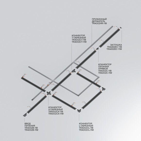 1м черный встраиваемый в ГКЛ однофазный шинопровод Maytoni TRX004-111B 1м черный встраиваемый в ГКЛ однофазный шинопровод Maytoni TRX004-111B