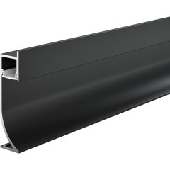 Алюминиевый профиль плинтус с подсветкой 53x14 ALM-5314-B-2M Алюминиевый профиль плинтус с подсветкой 53x14 ALM-5314-B-2M