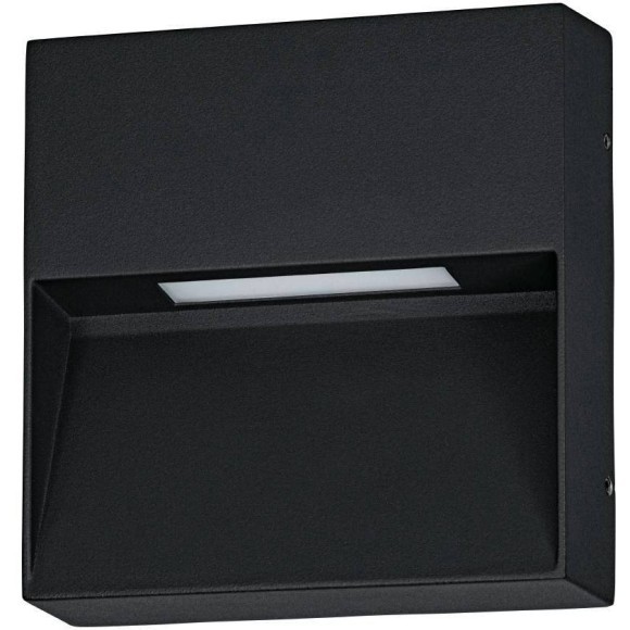 900889 EGLO MARUGGIO (Маруджо) уличный настенный LED-светильник с CCT-переключателем, 4,8 Вт, 520 лм, 3000/4000/5000/6500 К, IP65, черный