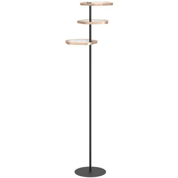 390509 Светодиодный торшер с регулировкой цветовой температуры ESTRELLA, 1X20W(LED), Ø530, 2200-6500K, 3500lm, сталь, бронзовый, черный, белый