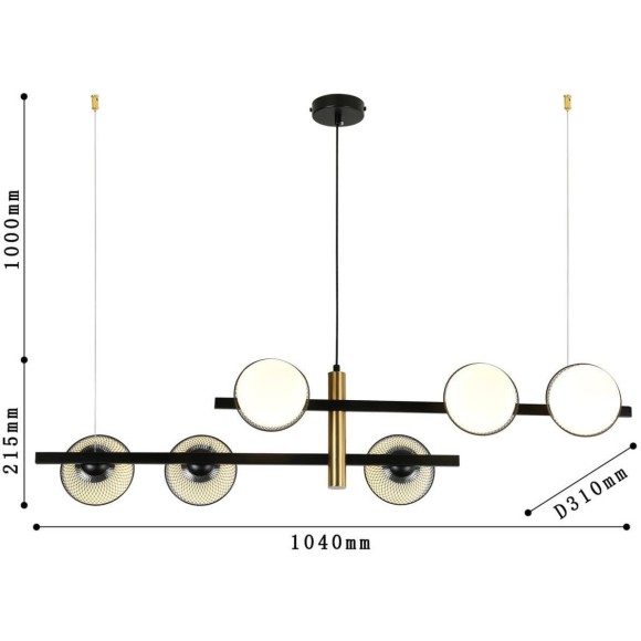 Подвесной светильник Odd 2826-6P