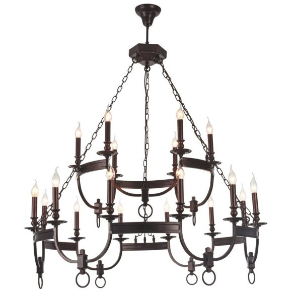 Люстра Crystal Lux SUERTE BROWN SP12+6