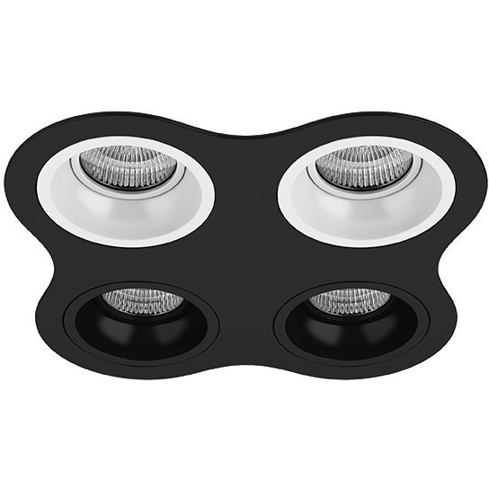 Встраиваемый светильник Lightstar D64706060707 Domino под лампы 4xGU5.3 200W