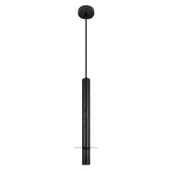 10583B Black Loft It EVEREST Подвесной светильник, встроенный LED 3,3 Вт, 3000 К, 300 Лм, черное металлическое основание, черный плафон из травертина, IP20