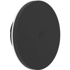 75874 Аккум. настенн. свет-к сенсорн., димм. VALGIANO, Ø150, 5W(LED), IP44, 3000K, 4000K, 6500K, 300lm, пластик, черный