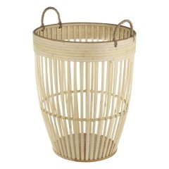 426512 NARAHA Декоративная корзина дерево коричневый H500, Ø360 426512 NARAHA Декоративная корзина дерево коричневый H500, Ø360