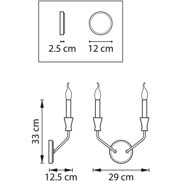 Бра Ragno Lightstar 732527 Бра Ragno Lightstar 732527
