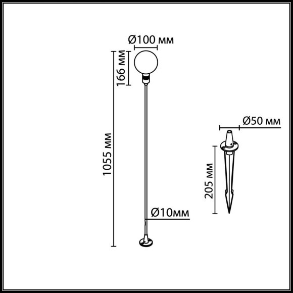 Уличный светильник IP65 LED 2W Odeon Light DANDE 7121/2GLB Уличный светильник IP65 LED 2W Odeon Light DANDE 7121/2GLB