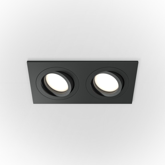 Встраиваемый светильник Maytoni DL024-2-02B Atom под лампы 2xGU10 50W Встраиваемый светильник Maytoni DL024-2-02B Atom под лампы 2xGU10 50W