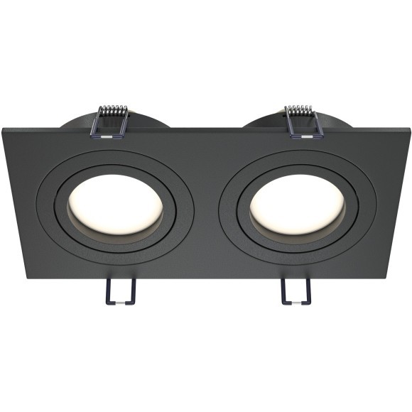 Встраиваемый светильник Maytoni DL024-2-02B Atom под лампы 2xGU10 50W Встраиваемый светильник Maytoni DL024-2-02B Atom под лампы 2xGU10 50W