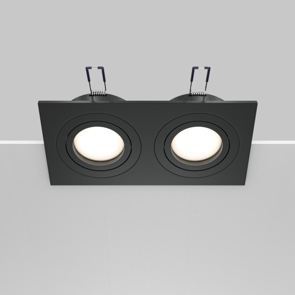 Встраиваемый светильник Maytoni DL024-2-02B Atom под лампы 2xGU10 50W Встраиваемый светильник Maytoni DL024-2-02B Atom под лампы 2xGU10 50W