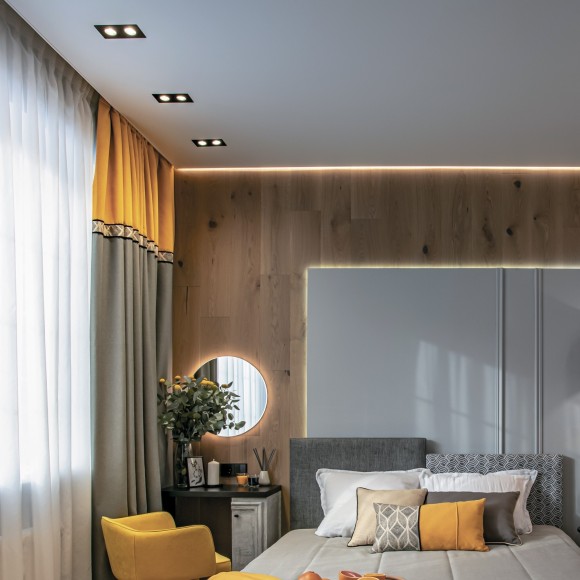 Встраиваемый светильник Maytoni DL024-2-02B Atom под лампы 2xGU10 50W Встраиваемый светильник Maytoni DL024-2-02B Atom под лампы 2xGU10 50W