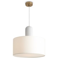 Подвесной светильник с тканевым плафоном и керамическим основанием E27 Freya Ceram FR5491PL-01BS Подвесной светильник с тканевым плафоном и керамическим основанием E27 Freya Ceram FR5491PL-01BS