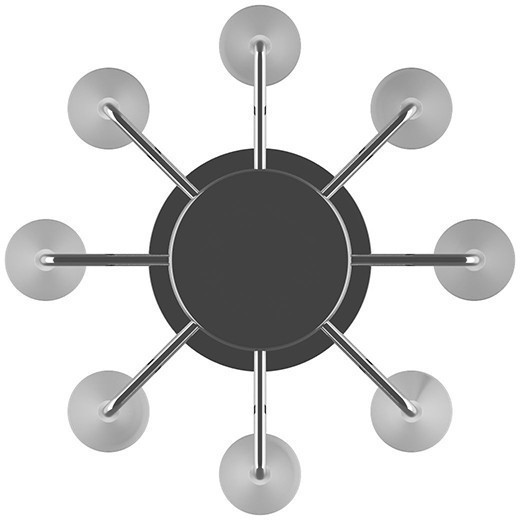 Длинный подвесной светильник Lightstar 807086 Punto под лампы 8xG9 200W
