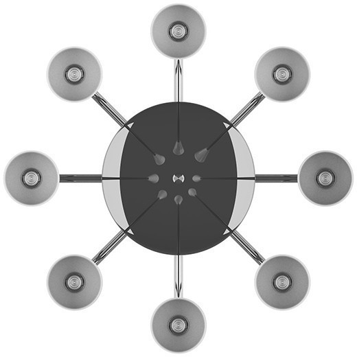 Длинный подвесной светильник Lightstar 807086 Punto под лампы 8xG9 200W