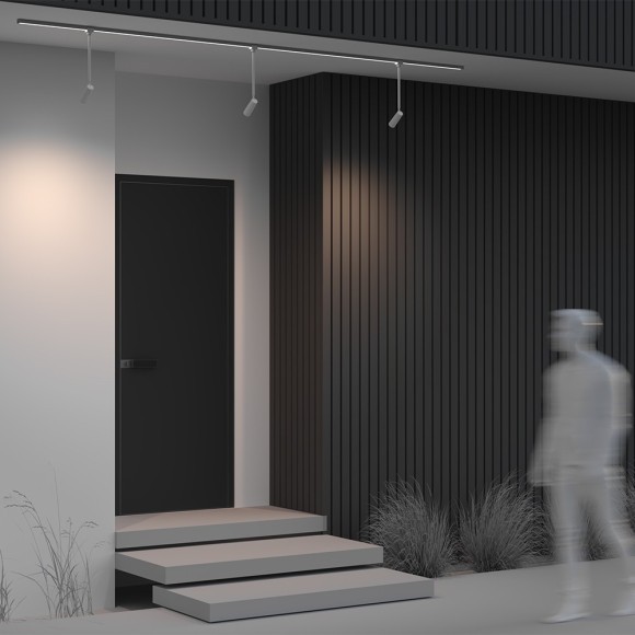 Уличный трековый светильник Outdoor O-TR01-2-P-8WW3K Уличный трековый светильник Outdoor O-TR01-2-P-8WW3K