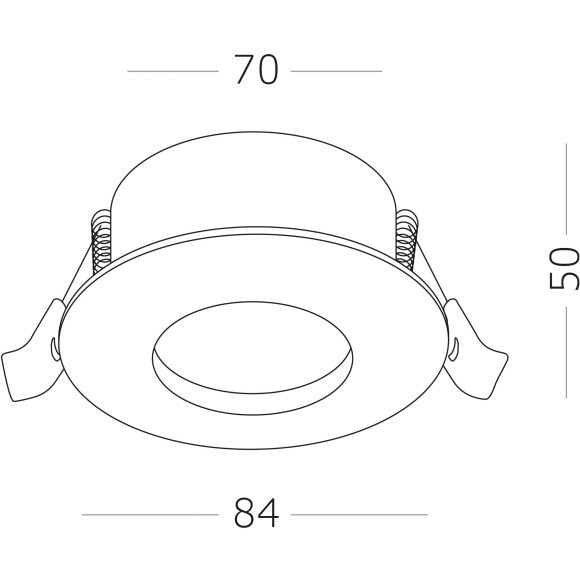 ST213.408.01 Св-к встр. Черный GU10 1*50W IP44 D84xH50 220V Без ламп Встраиваемые светильники ST213.408.01 Св-к встр. Черный GU10 1*50W IP44 D84xH50 220V Без ламп Встраиваемые светильники