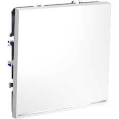 Выключатель встраиваемый VOLTUM S70 одноклавишный с подсветкой 10А, (белый матовый)