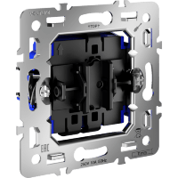 Механизм проходного переключателя одноклавишного 10А, S70