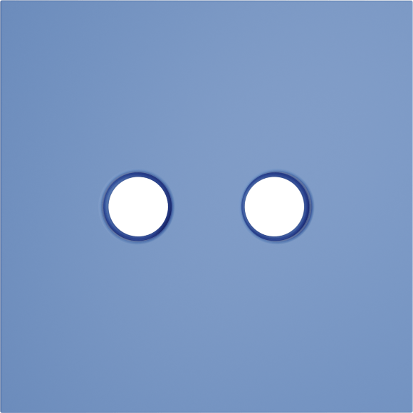 Накладка для розетки телевизионной оконечной TV+SAT, S70 (деним)