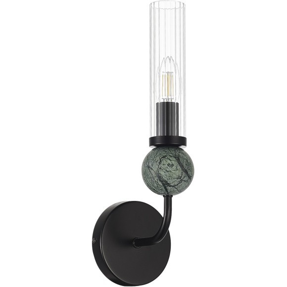 SL1244.401.01 Светильник настенный ST-Luce черный/прозрачный E14 1*40W MEDEA SL1244.401.01 Светильник настенный ST-Luce черный/прозрачный E14 1*40W MEDEA