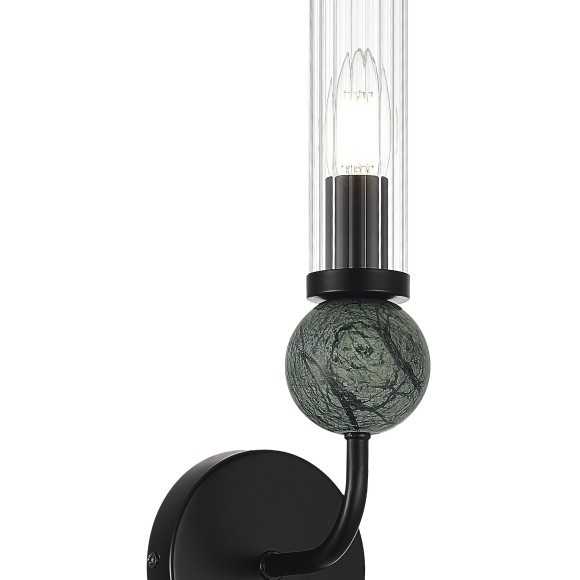 SL1244.401.01 Светильник настенный ST-Luce черный/прозрачный E14 1*40W MEDEA SL1244.401.01 Светильник настенный ST-Luce черный/прозрачный E14 1*40W MEDEA