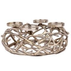 422057 OROQUIETA Подсвечник настольный с 4 подсвечниками, металл, золотой