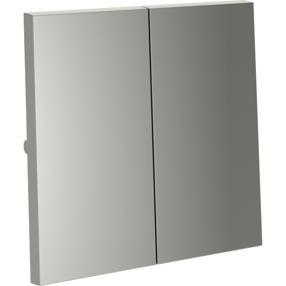 Клавиши для выключателя/переключателя двухклавишного, S70 (сталь)