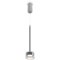 Freya Herb FR5633PL-L6CH Дизайнерский подвесной светильник в стиле модерн и ар-деко, LED 6 Вт, 3000К, CRI 80, 250 лм, 120°, 220V, диаметр 100 мм, высота 640-2520 мм, металл цвета хром, плафон стекло прозрачное