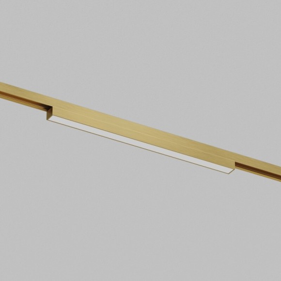Трековый светодиодный линейный светильник Denkirs SHINE LINEAR ZigBee DK5951-SB 48V 10Вт 2700–6000K IP20 сатинированная латунь