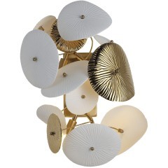 SL1518.301.03 Светильник настенный ST-Luce Латунь/Белый G9 3*5W 4000K DAHLIA SL1518.301.03 Светильник настенный ST-Luce Латунь/Белый G9 3*5W 4000K DAHLIA