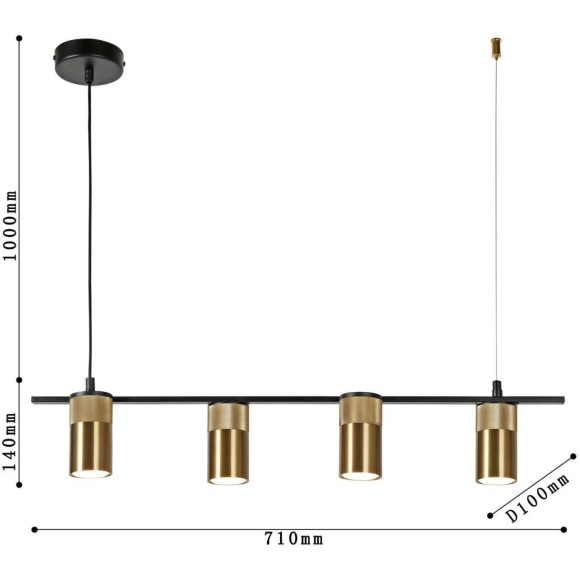 Подвесной светильник Topper 2827-4P Подвесной светильник Topper 2827-4P