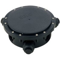 Черная соединительная коробка EGLO 91206 для наружного освещения, корпус из пластика, IP68, диаметр 155 мм, высота 50 мм