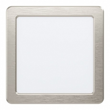 99184 Светодиодный встраиваемый светильник FUEVA 5, 11W (LED), 166х166, ET26, 1350lm, 4000K, сталь, никель 99184 Светодиодный встраиваемый светильник FUEVA 5, 11W (LED), 166х166, ET26, 1350lm, 4000K, сталь, никель