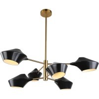 Подвесной светильник Lumina Deco Romina LDP 6037-6 BK+GD