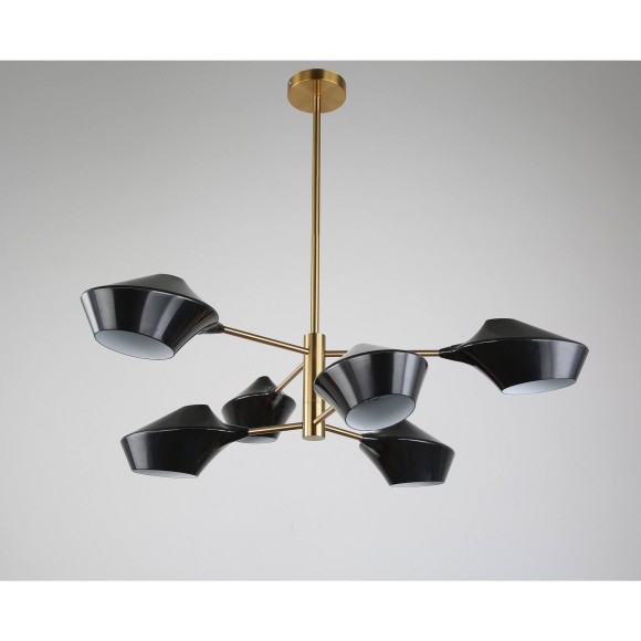 Подвесной светильник Lumina Deco Romina LDP 6037-6 BK+GD Подвесной светильник Lumina Deco Romina LDP 6037-6 BK+GD