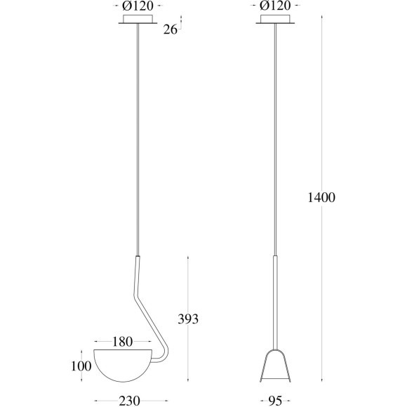 Подвесной светильник с 1 плафоном Maytoni MOD126PL-01B Mollis под лампу 1xG9 28W